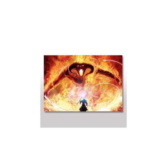 Tablomega Balrog Ve Gandalf Yüzüklerin Efendisi Ahşap Tablo