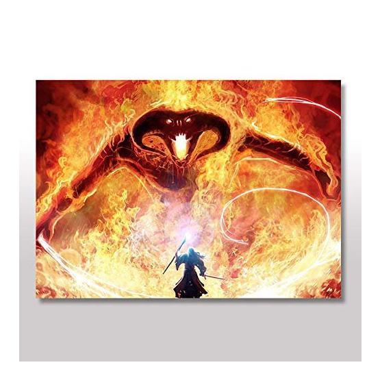 Tablomega Balrog Ve Gandalf Yüzüklerin Efendisi Ahşap Tablo