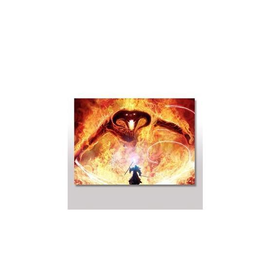 Tablomega Balrog Ve Gandalf Yüzüklerin Efendisi Ahşap Tablo