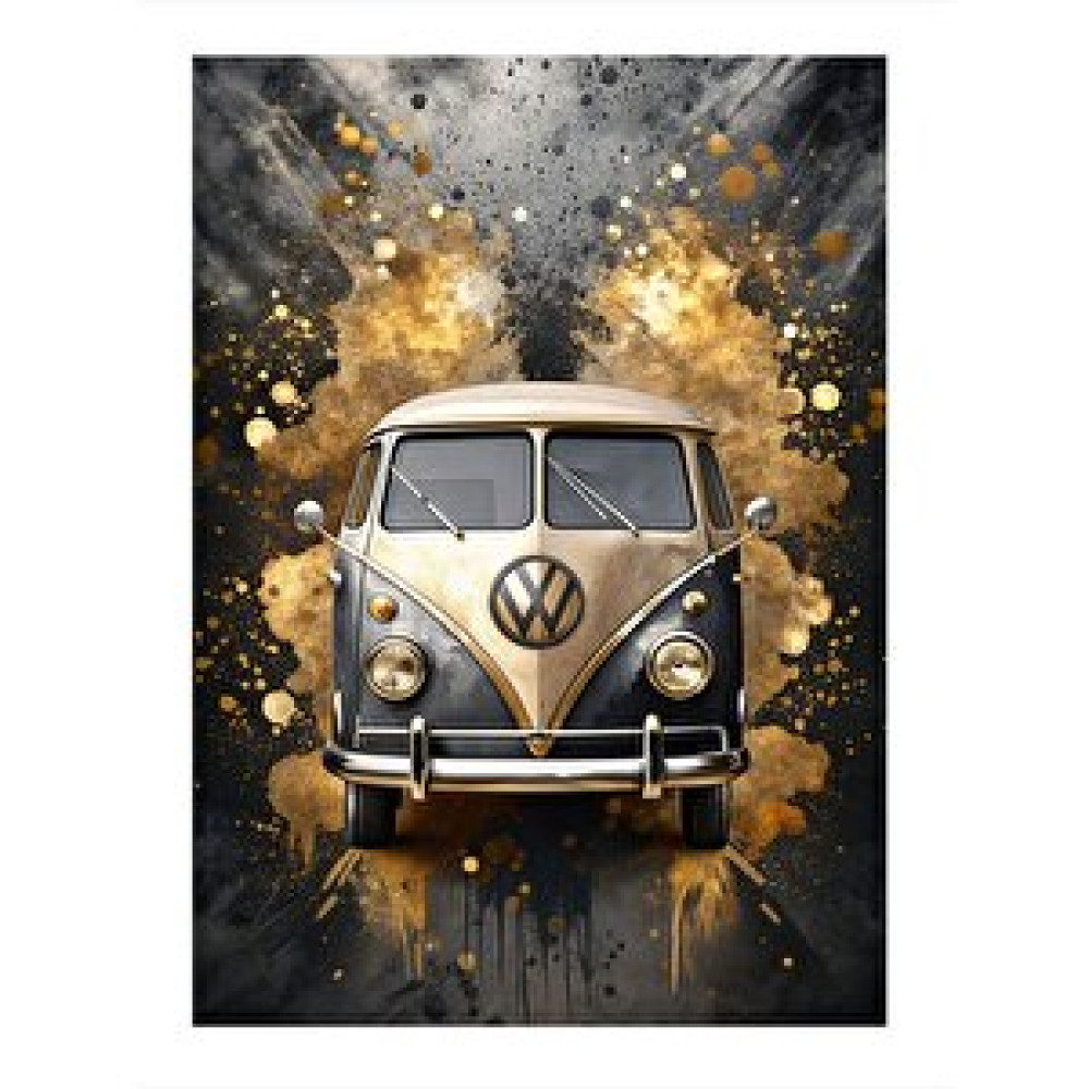 Tablomega Klasik Minibüs Retro Araba Hediyelik Mdf Tablo 25cmx 35cm 25x35 cm Tablo & Poster Fiyatı