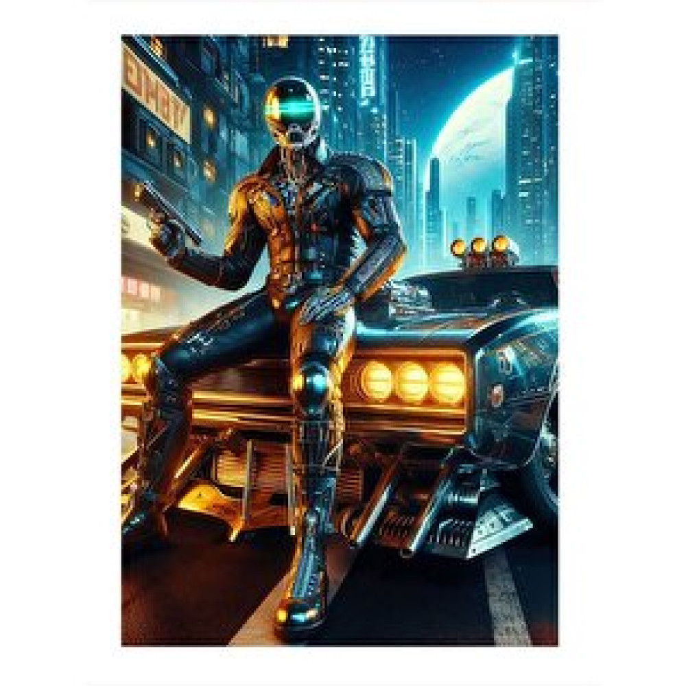 Tablomega Robot Ve Araba Desenli Ahşap Tablo 35cm X50cm 35x50 cm Tablo & Poster Fiyatı