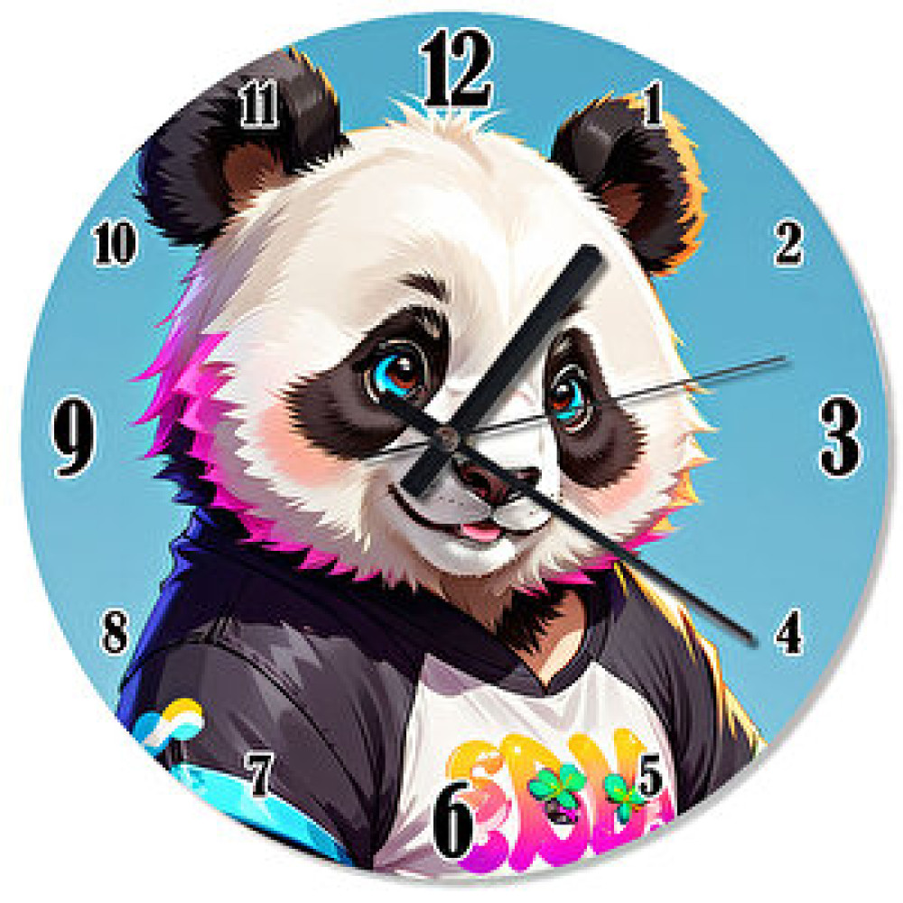 Tablomega Sevimli Panda Dekoratif Duvar Saati Dekoratif Saat Fiyatı