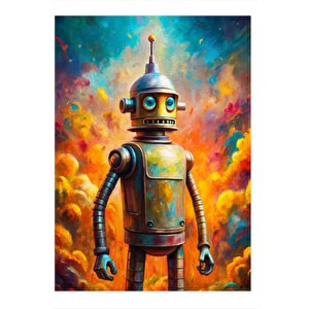 Tablomega Sevimli Robot Desenli Mdf Tablo 25cmx 35cm 25x35 cm Tablo & Poster Fiyatı