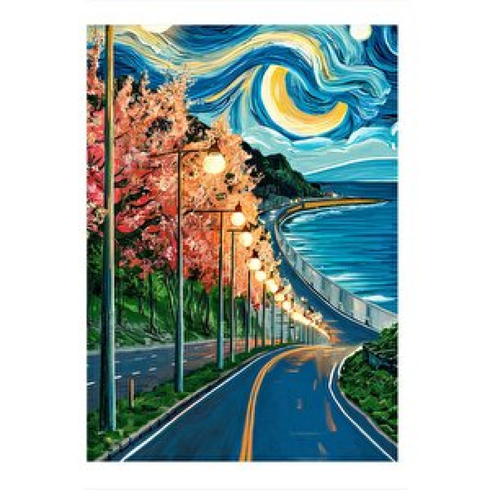 Tablomega Yol Manzarası Hediyelik Ahşap Tablo 25cmx 35cm 25x35 cm Tablo & Poster Fiyatı