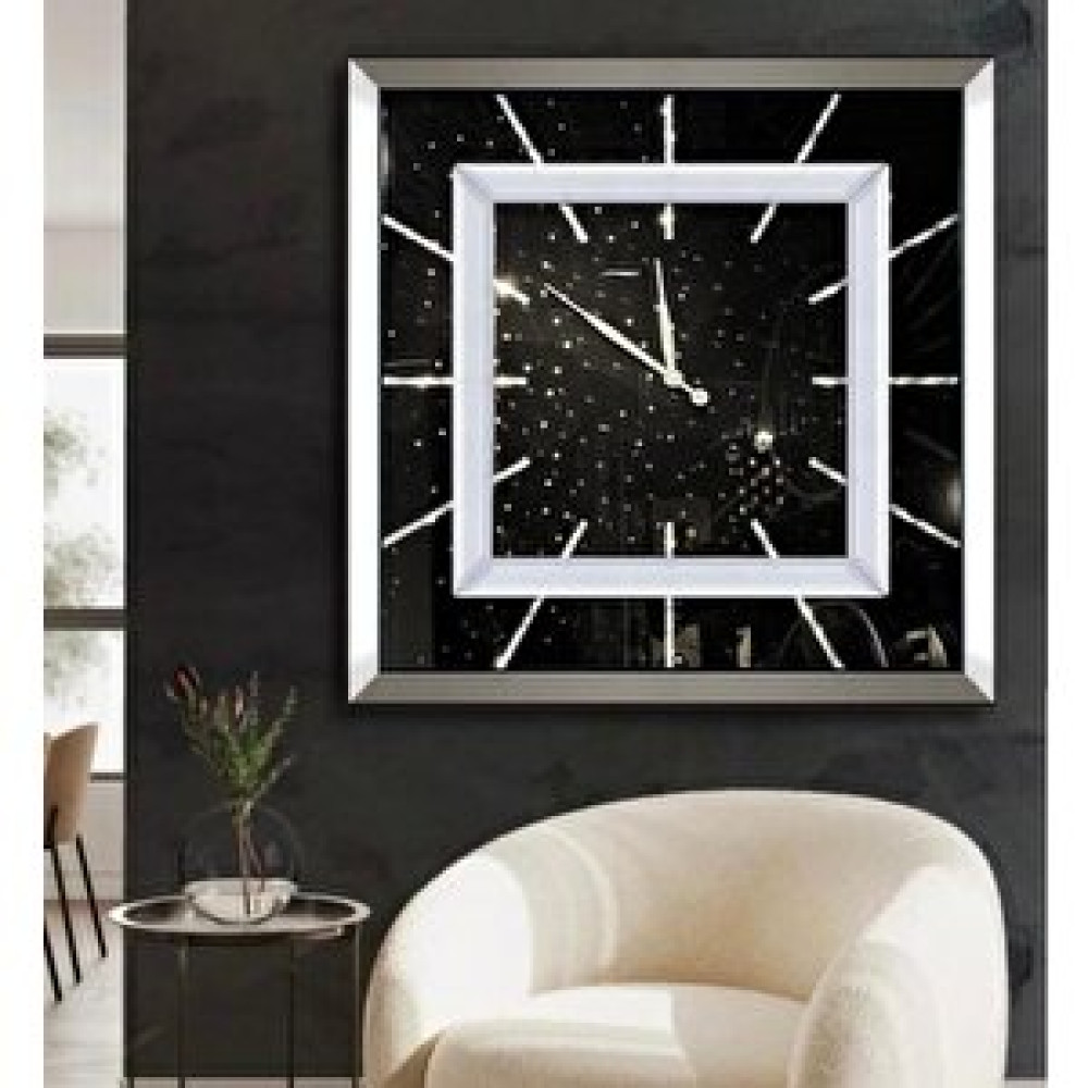 TabloWall Ayna Çerçeveli Dekorati̇f Duvar Saati̇ 89x89 cm Dekoratif Saat Fiyatı