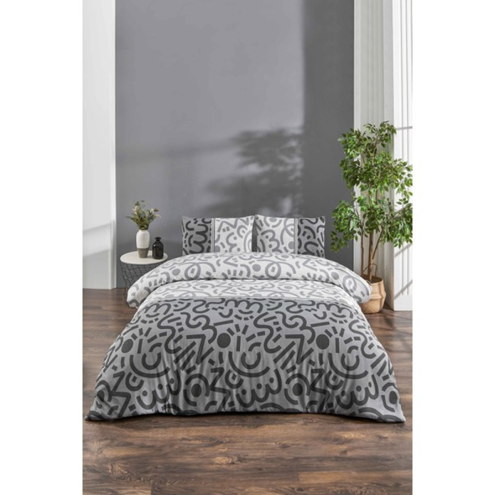 Tabu Home Doodle Siyah Çift Kişilik Nevresim Seti - 200 x 220 cm Nevresim Takımı Fiyatı