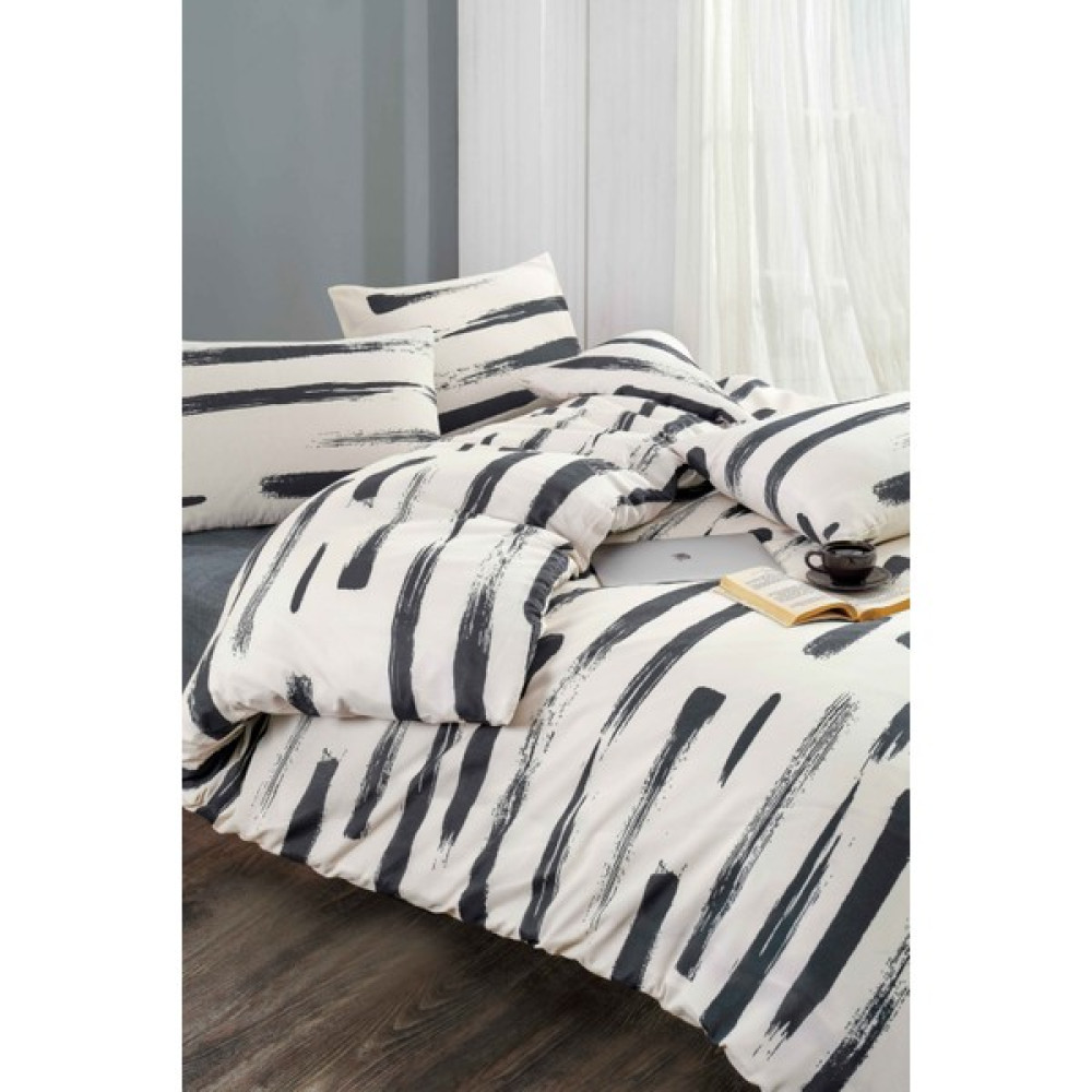 Tabu Home Fırça Tek Kişilik Nevresim Seti - 160 x 220 cm - Siyah - Beyaz Oto Boyaları Fiyatı