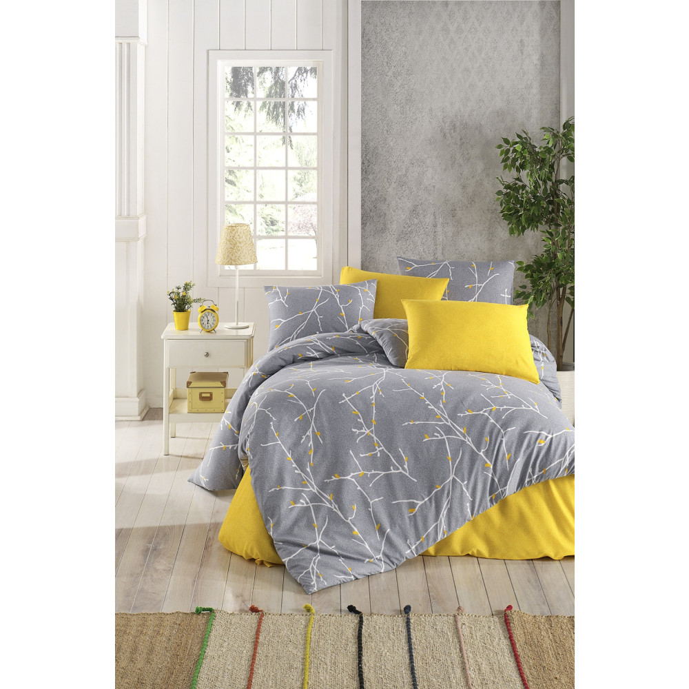 Tabu Home Parure Dallı Gri Nevresim Takımı Fiyatı