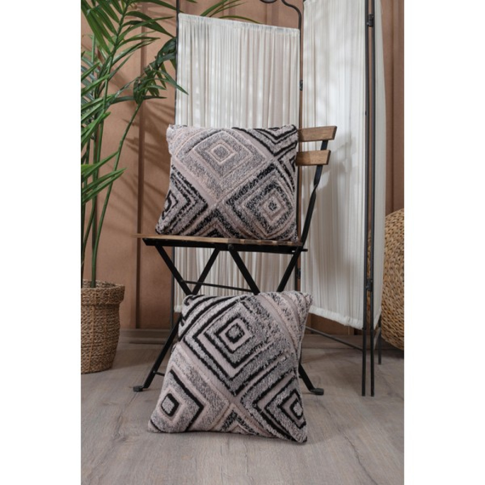 Tabu Home Tabu Home Etnik Örme Kahverengi Tekli Kırlent Kılıfı 43X43 cm - 43 x 43 cm - Antrasit - Bakır Kırlent / Mobilya Yastığı Fiyatı