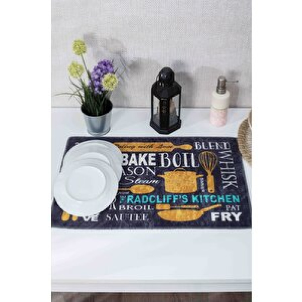 Tabu Home Xl Boy Bambu Kumaş Mutfak Desen Bulaşıklık Matı Sepet Fiyatı