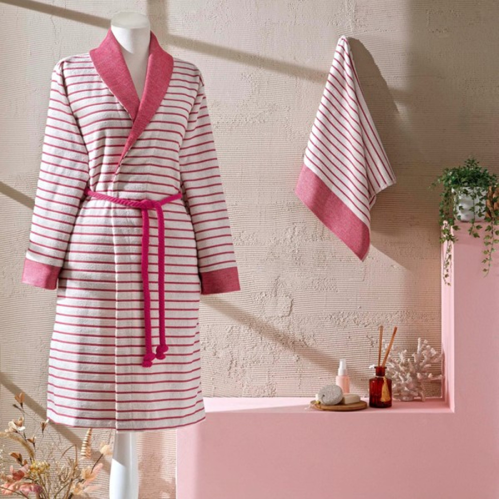 Taç Bamboo Dreams Tek Kişilik Bornoz Set Fuşya S/m - S - M Bornoz Fiyatı