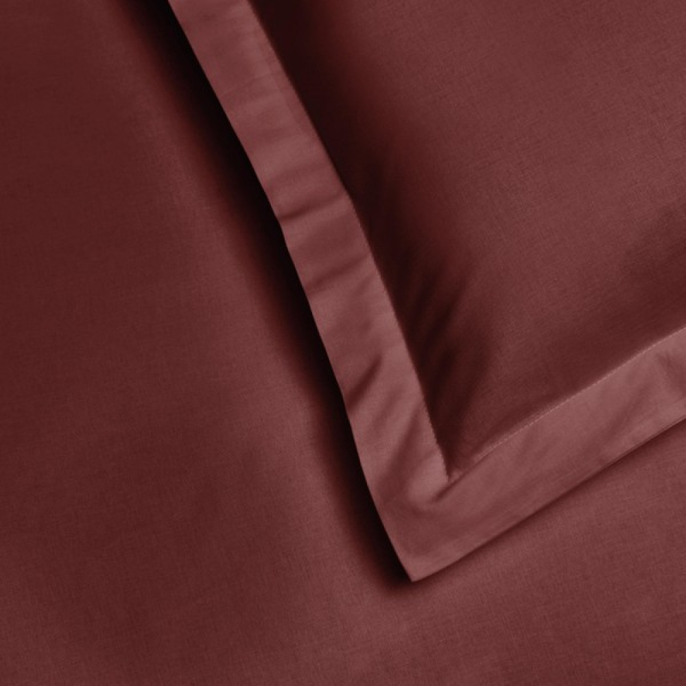 Taç Basic Ranforce Çarşaf - Queen Size - Bordo Çarşaf Fiyatı