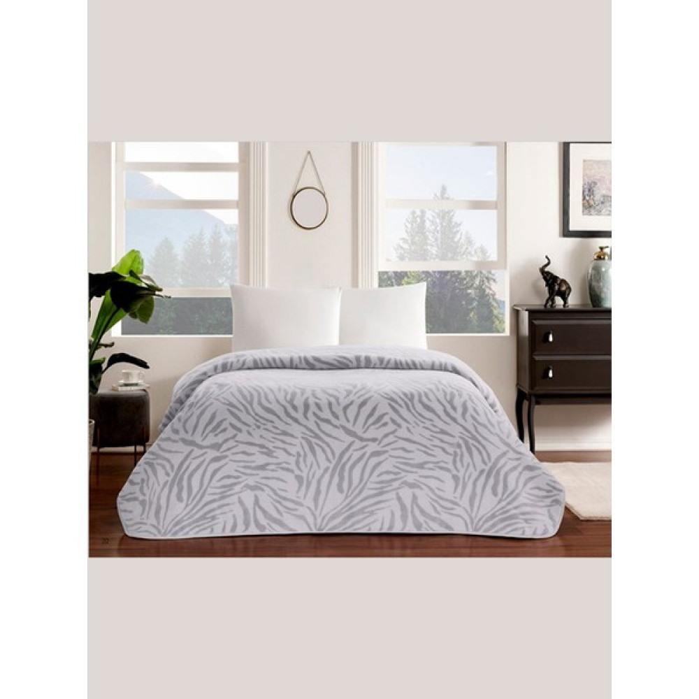 Taç Battaniye Zoe Gri Çift Kişilik - 220 x 240 cm Battaniye Fiyatı