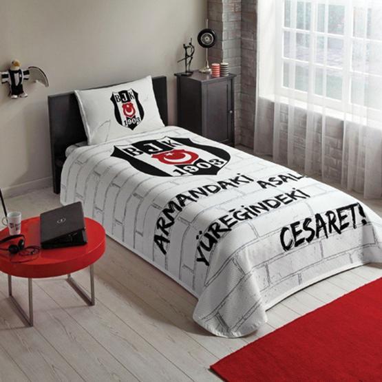 Taç Beşiktaş Lisanslı Tek Kişilik Pike Takımı