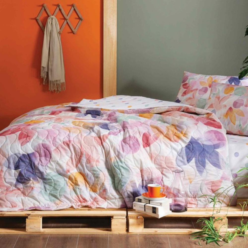 Taç Brook Çift Kişilik Complete Set Turuncu - 200 x 220 cm Nevresim Takımı Fiyatı