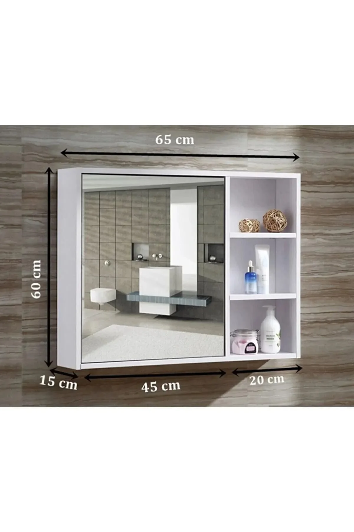 Taç-Dek Suntalam Banyo Dolabı Aynalı Üst Modülü Suntalam" Banyo Dolabı / Mobilyası Fiyatı