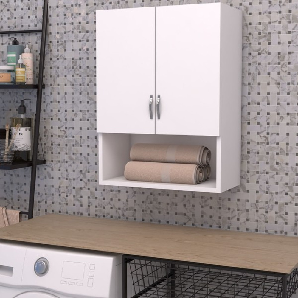 Taç Dekorasyon Beyaz Çamaşır Makinası Üst Dolabı Banyo Dolabı / Mobilyası Fiyatı