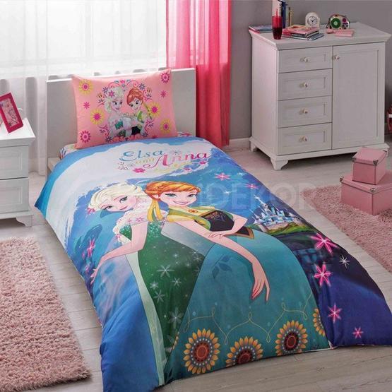Taç Disney Frozen Elsa Anna Nevresim Takımı
