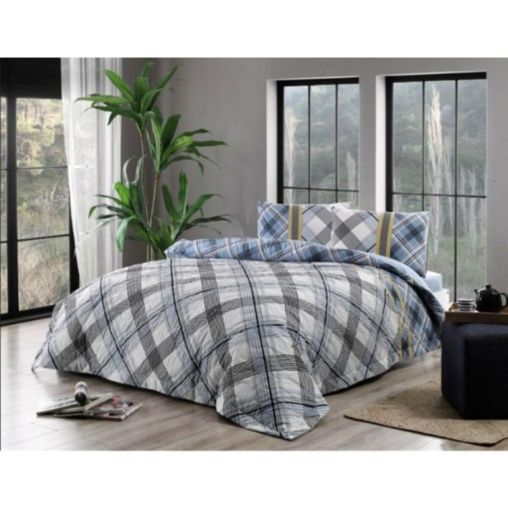 Taç Dört Mevsim Set Çift Kişilik Floyd Mavi - 240 x 260 cm Nevresim Takımı Fiyatı