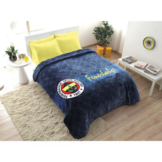 Taç Fenerbahçe Stripe Çift Kişilik Battaniye