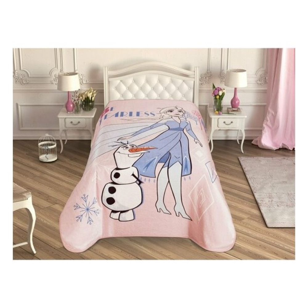 Taç Frozen Fearless Tek Kişilik Battaniye - 160 x 220 cm - Pembe Battaniye Fiyatı