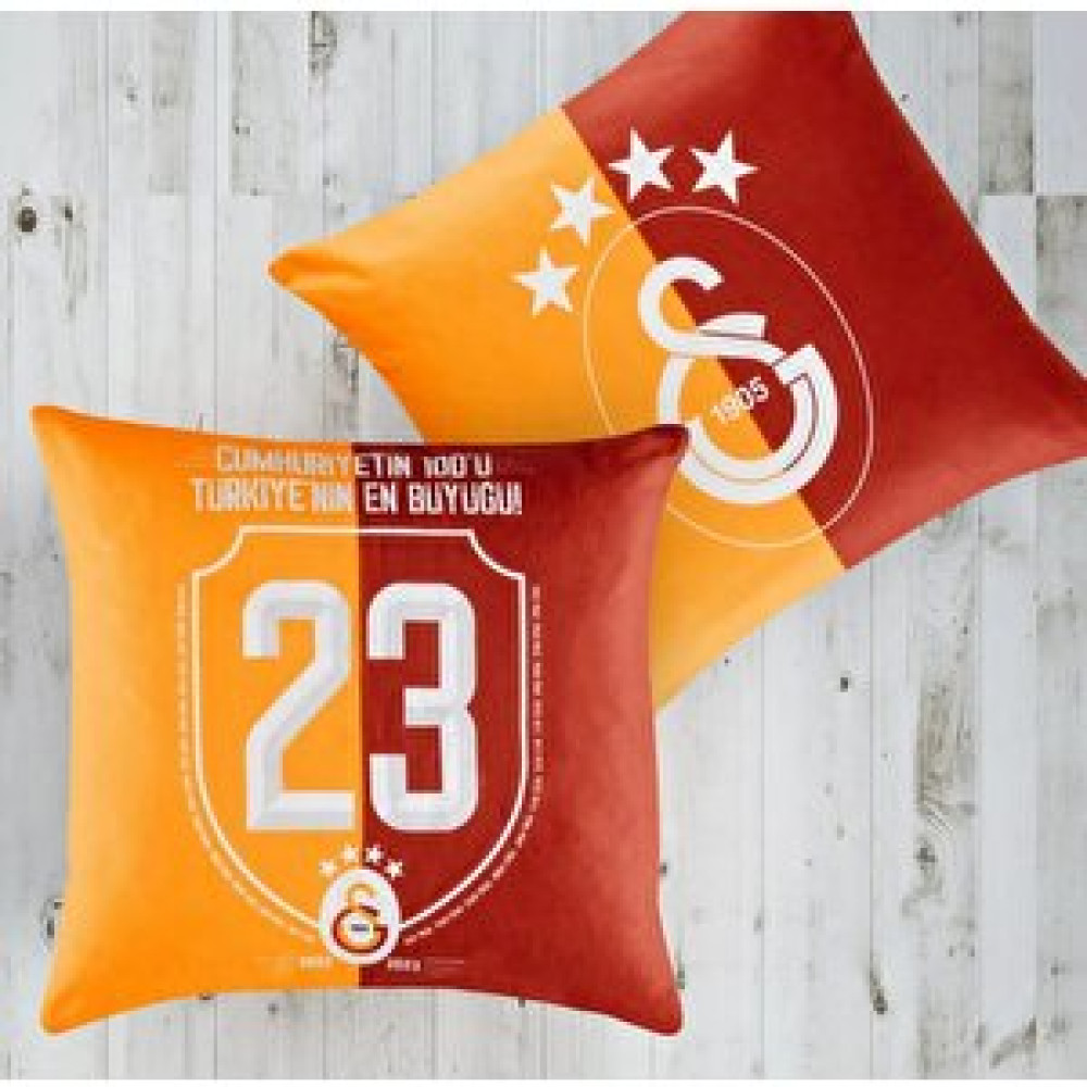 Taç Galatasaray Yeni̇ Sezon Li̇sansli Çi̇ft Yüzü Desenli̇ Kirlent ( 1 Adet 40 X 40 Cm ) Kırlent / Mobilya Yastığı Fiyatı