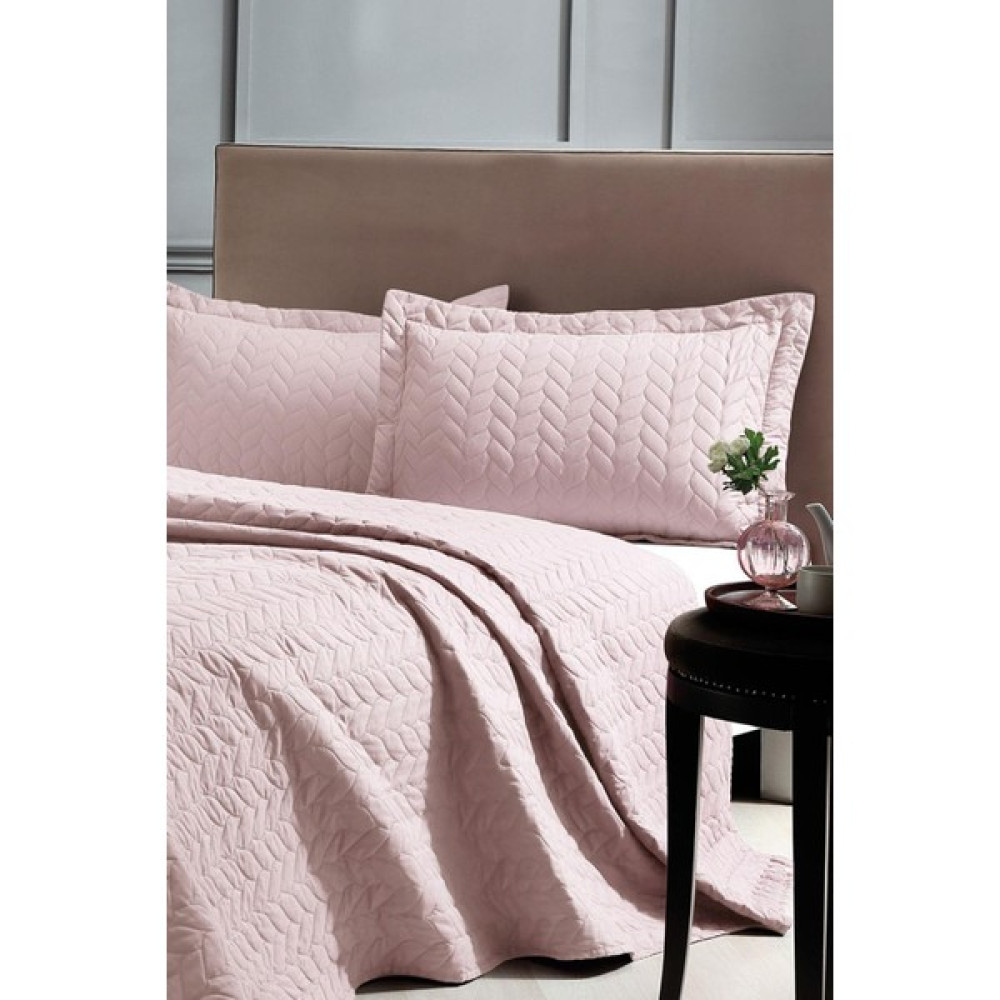 Taç Glory Çift Kişilik Yatak Örtüsü 250x260 Cm - Pudra - 250 x 260 cm Yatak Örtüsü Fiyatı