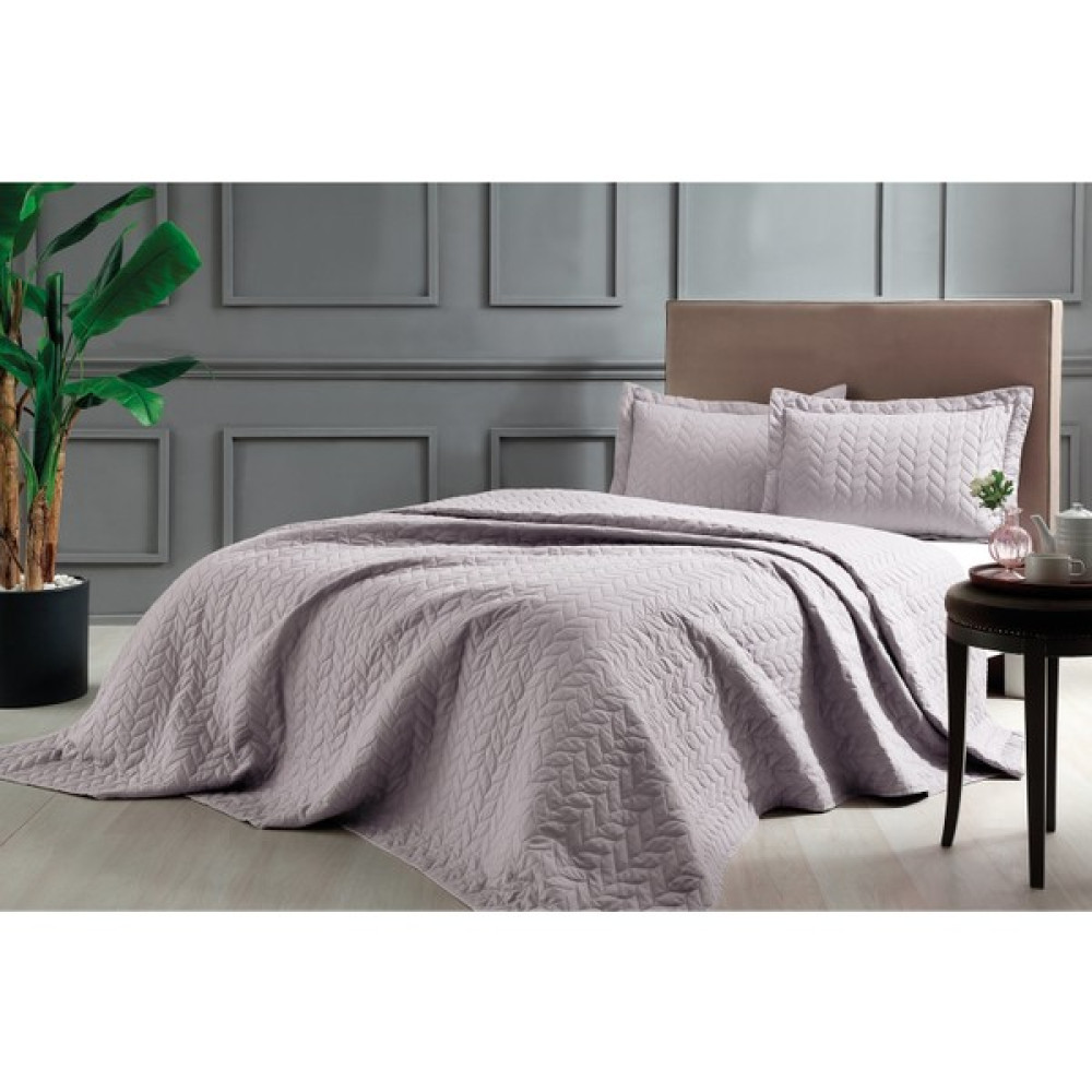 Taç Glory Lila Çift Kişilik Yatak Örtüsü - 250 x 260 cm Yatak Örtüsü Fiyatı