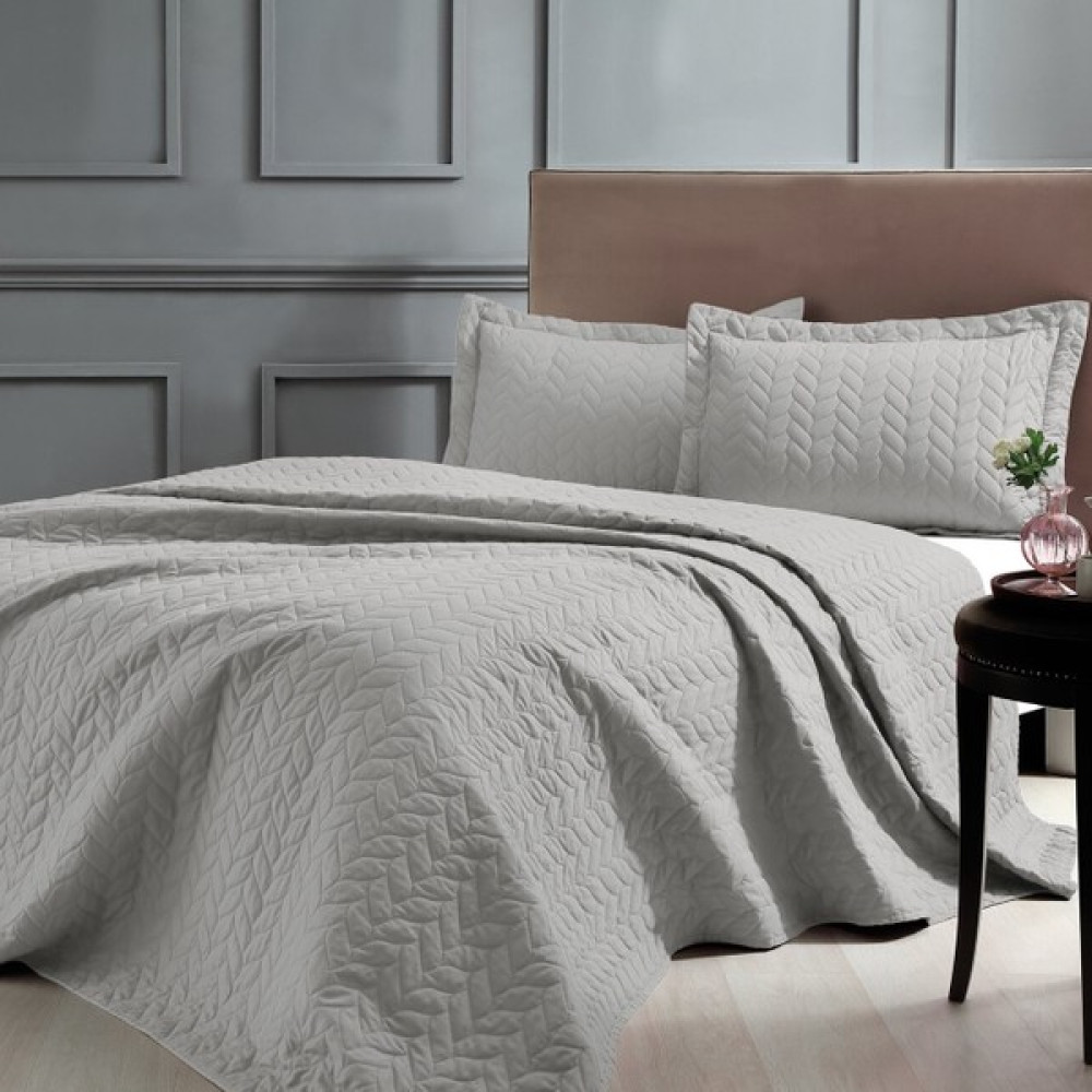 Taç Glory Tek Kişilik Yatak Örtüsü Seti Taş - 180 x 250 cm Yatak Örtüsü Fiyatı