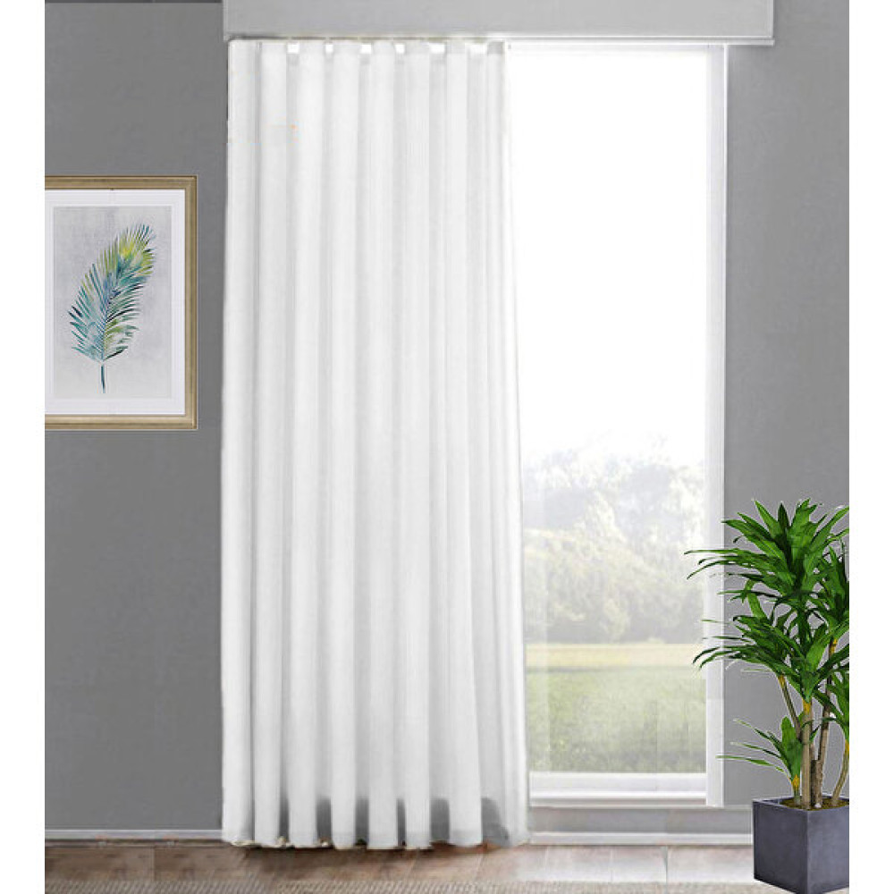 Taç Güneşlik Saten Beyaz Perde 300 x 190 - 300 x 190 cm Güneşlik Fiyatı