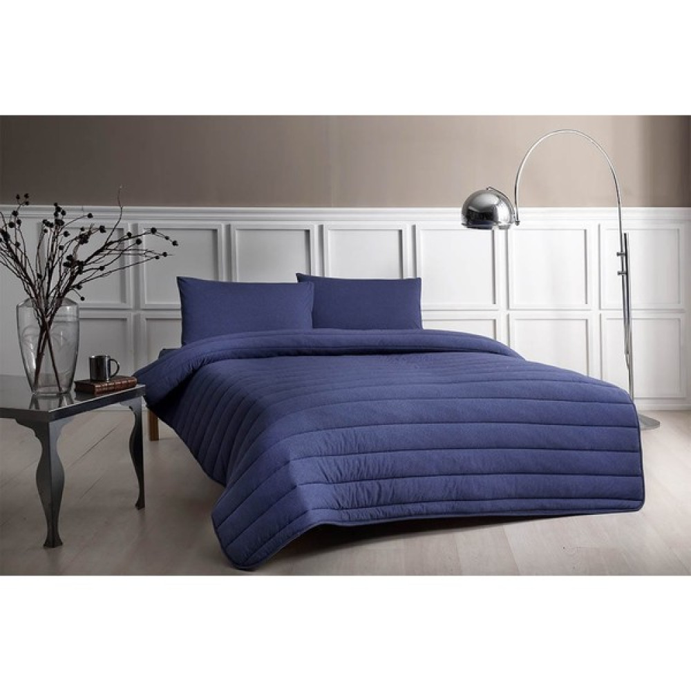 Taç Jersey Yorgan Seti Natura Çift Kişilik Indıgo - 155 x 215 cm - 300 Lacivert Yorgan Fiyatı