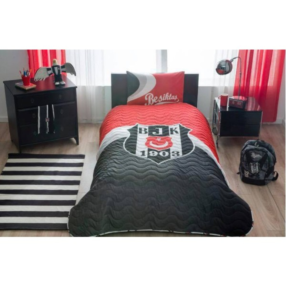 Taç Lisanslı Beşiktaş Logo Yatak Örtüsü Seti Yatak Örtüsü Fiyatı