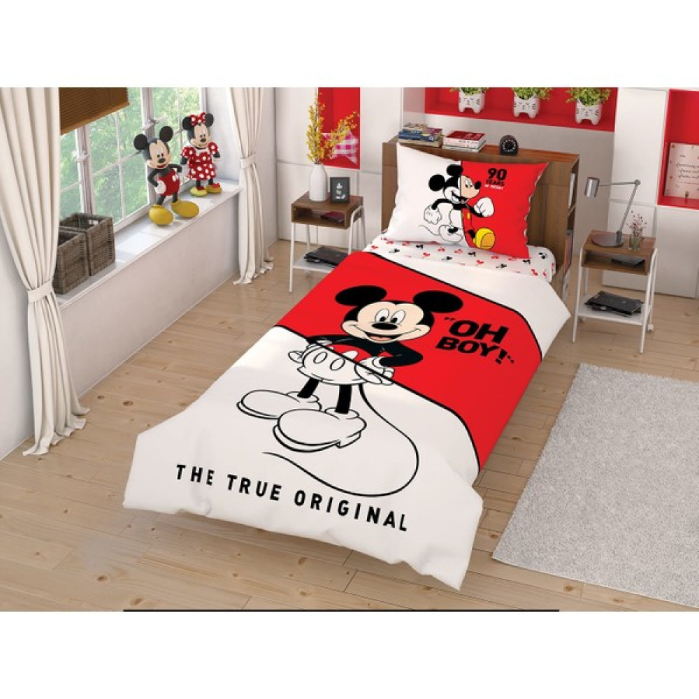 Taç Lisanslı Çek Canlandır Tek Kişilik Nevresim Takımı Disney Mickey - Renkli - 160 x 220 cm Bebek Nevresim Takımı Fiyatı