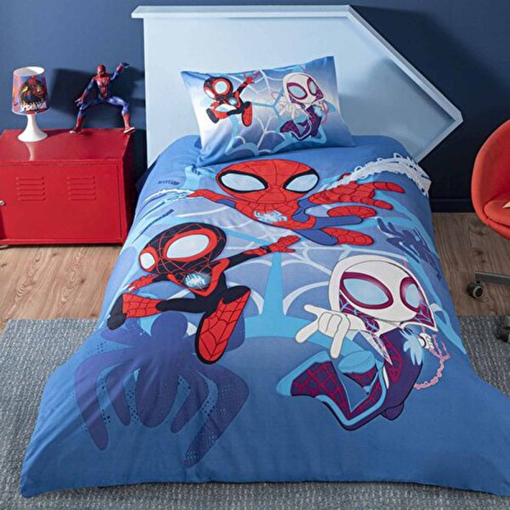 Taç Lisanslı Dh Spidey And Friends Pamuk Tek Kişilik Nevresim Takımı - Renkli - 160 x 220 cm Bebek Nevresim Takımı Fiyatı