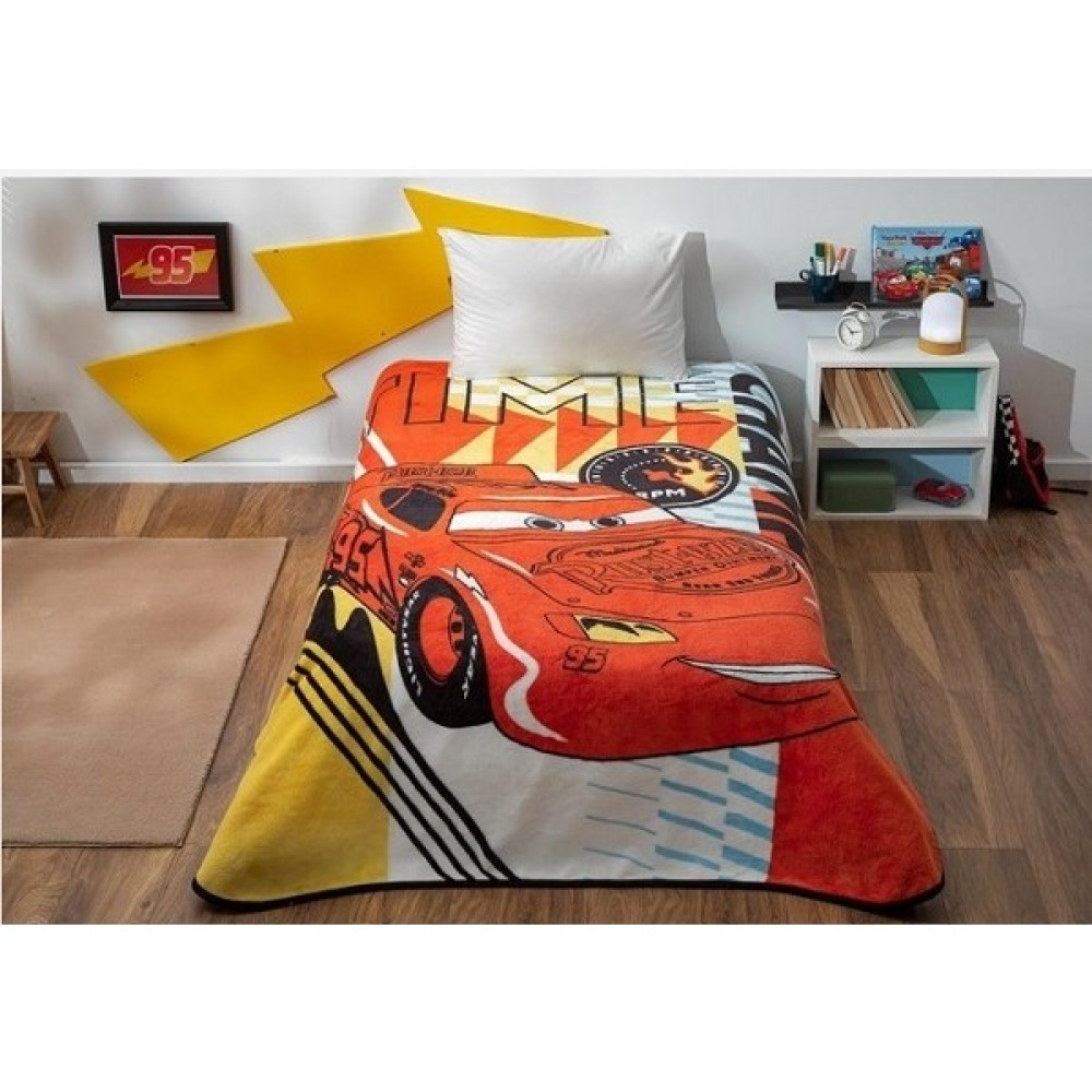 Taç Lisanslı Disney Cars Timeless Tek Kişilik Battaniye - 160 x 220 cm - Kırmızı Battaniye Fiyatı