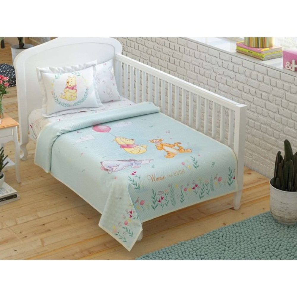 Taç Lisanslı Disney Winnie The Pooh Sentimental 100X150 Bebek Pike Takımı - Açık Yeşil - 100 x 150 cm Bebek Battaniyesi Fiyatı