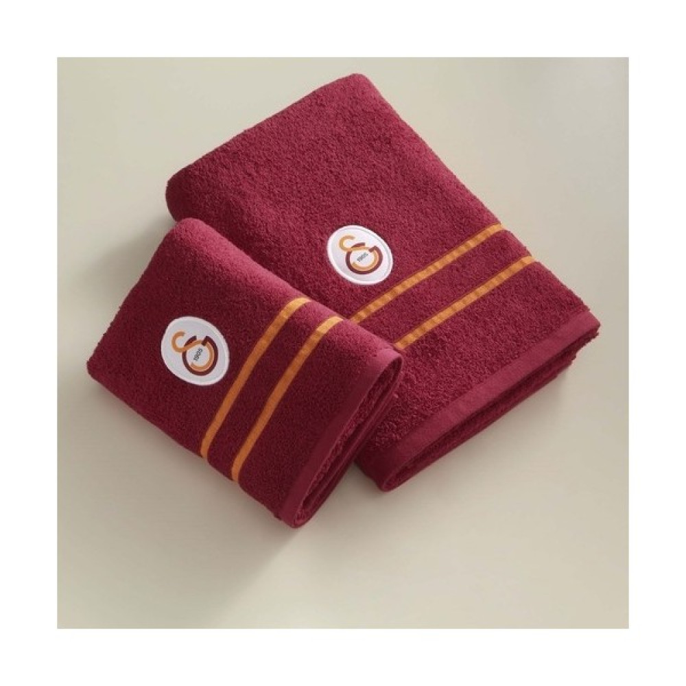 Taç Lisanslı Galatasaray Arma Pamuk 50X90 cm Yüz Havlusu Kırmızı - 50 x 90 cm El / Yüz Havlusu Fiyatı