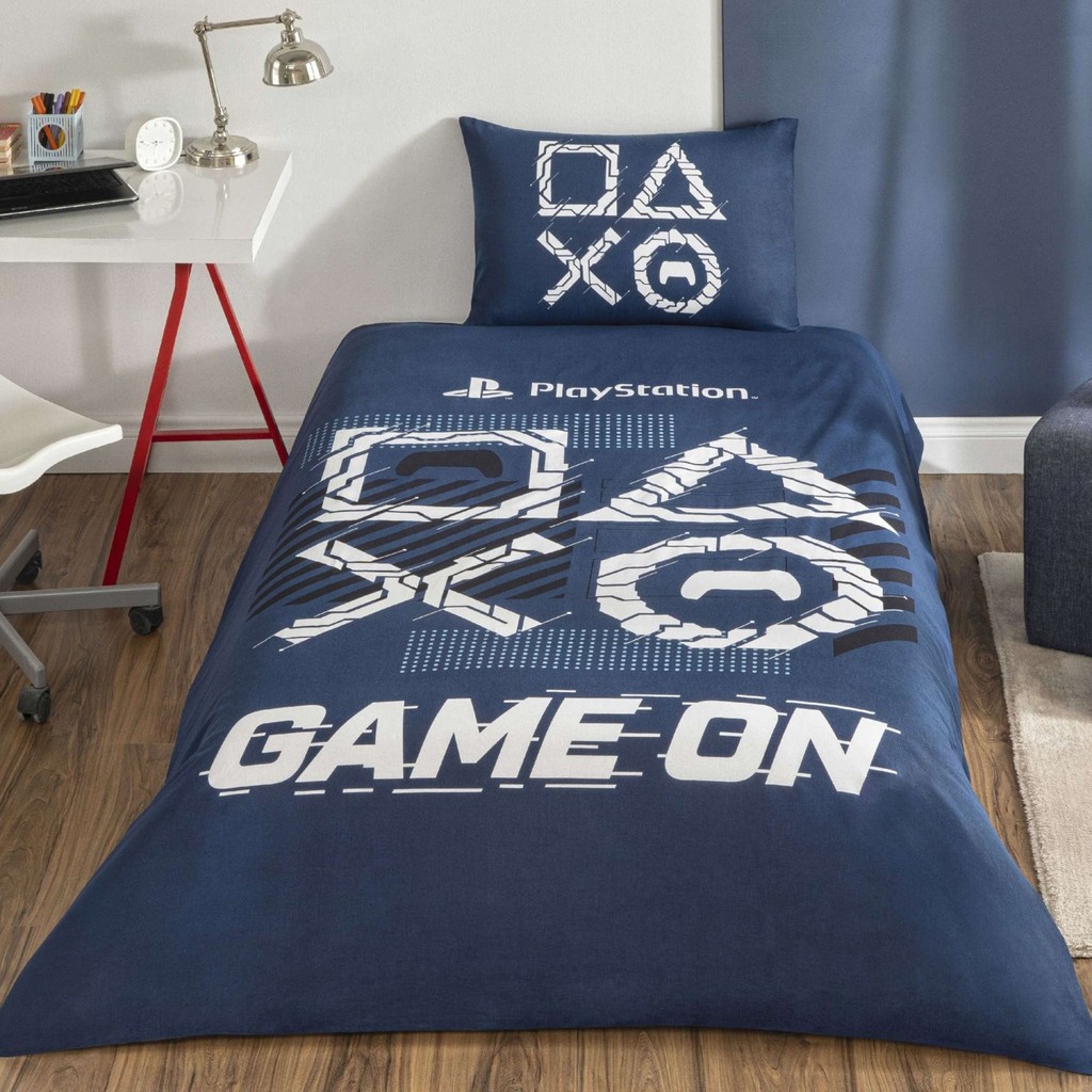 Taç Lisanslı Playstation Game On Tek Kişilik Pamuk Nevresim Takımı 120 - Renkli - 160 x 220 cm Nevresim Takımı Fiyatı