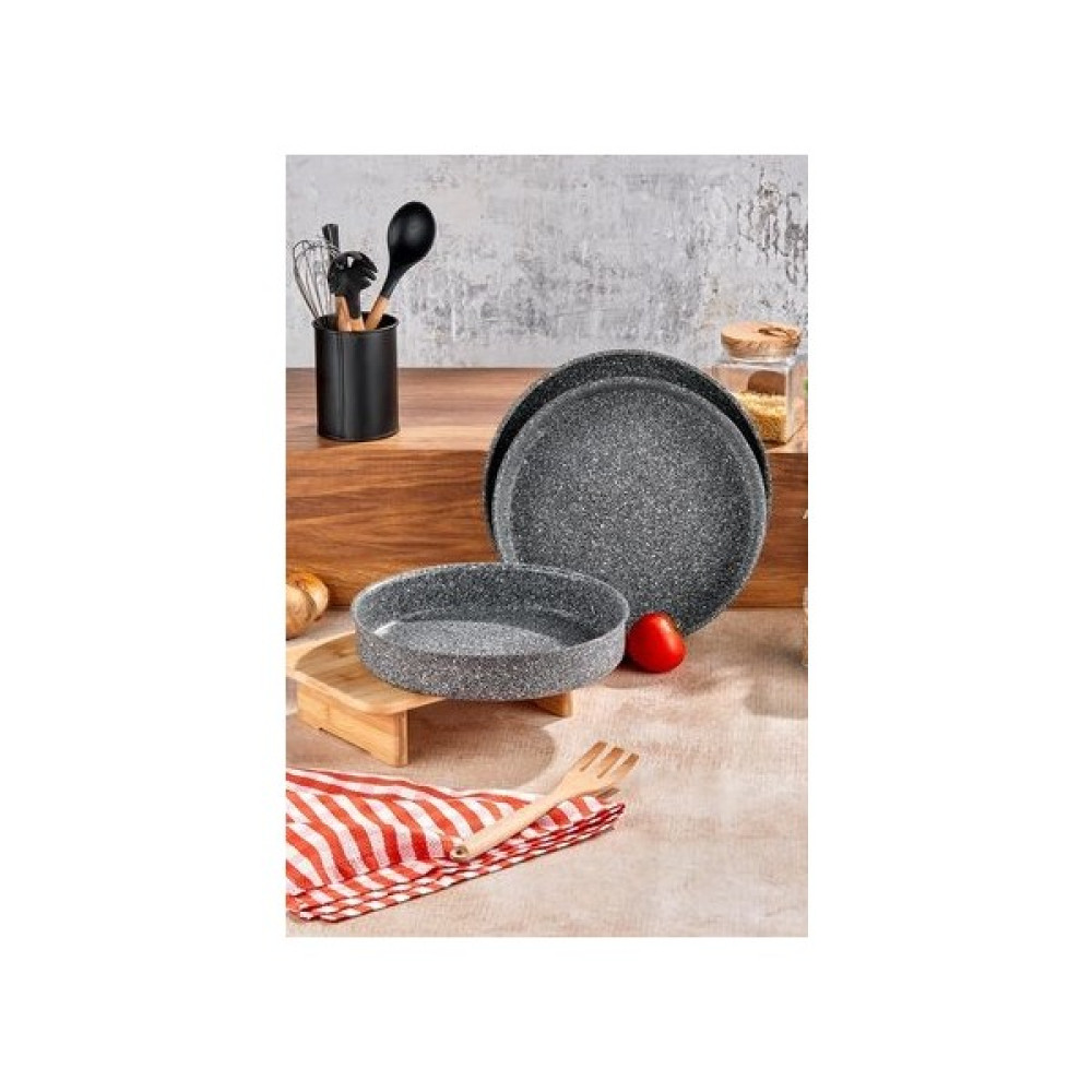Taç Marifetli 3'lü Tepsi Seti Gri /fırın Tepsi Seti 30 - 32 - 34 cm - 30 cm Oto Boyaları Fiyatı