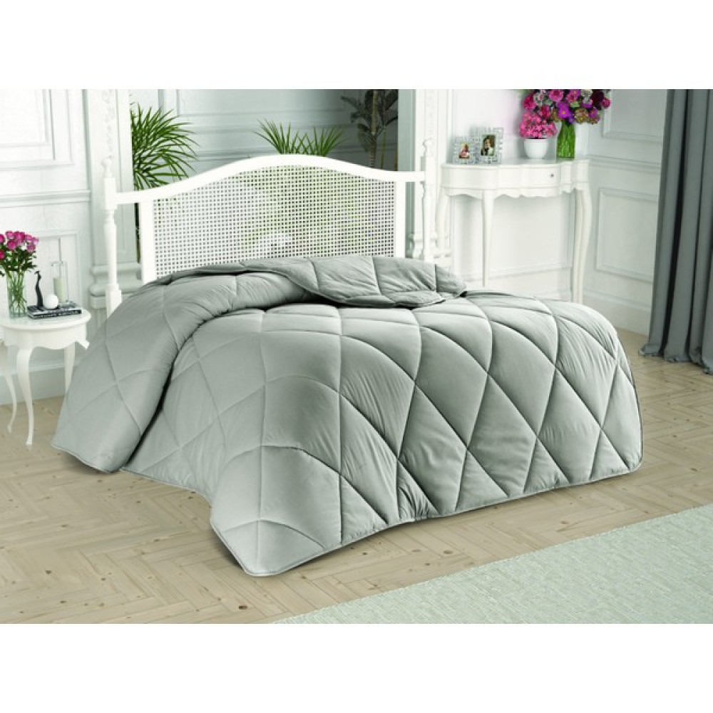 Taç Polar Yorgan Tek Kişilik Light Gri - 155 x 215 cm - Renkli Yorgan Fiyatı