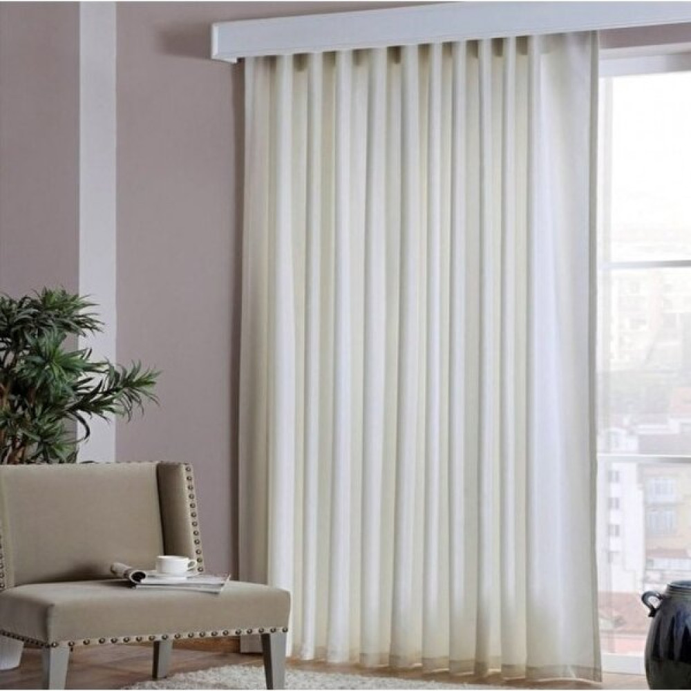 Taç Taç Saten Güneşlik Beyaz Perde - 200 x 250 cm Stor Perde Fiyatı