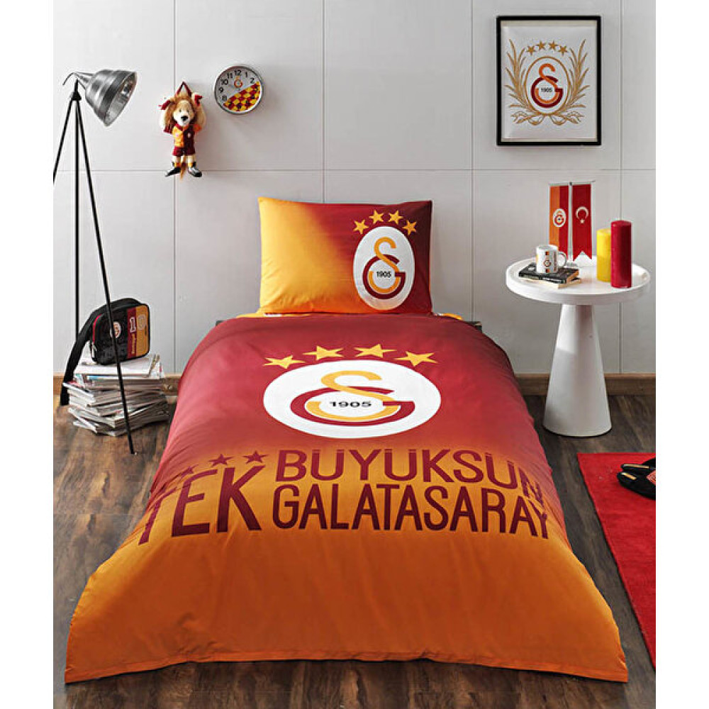 Taç Tek Kişilik Lisanslı Nevresim Takımı-Galatasaray 4. Yıldız - Kırmızı - 160 x 220 cm Nevresim Takımı Fiyatı