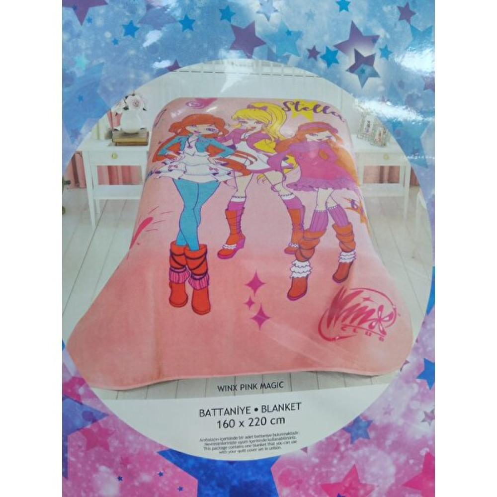 Taç Winx Pinky Magic Lisanslı Battaniye Battaniye Fiyatı