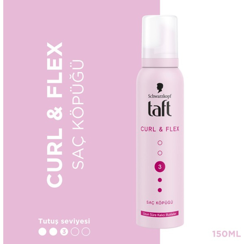 Taft Curl and Flex Köpük 150 ml Saç Şekillendirici Köpük Fiyatı