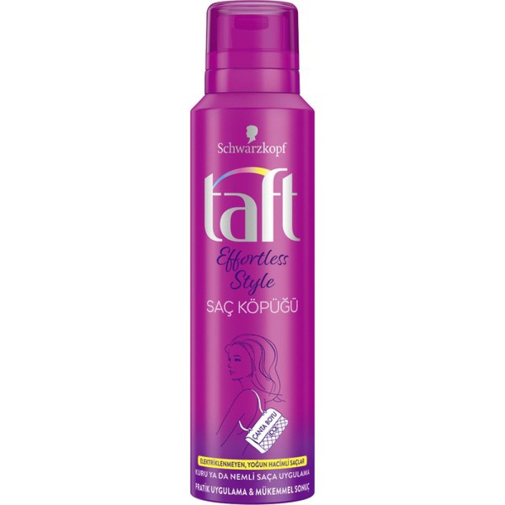 Taft Effortless Style Saç Köpüğü 150 ml Saç Şekillendirici Köpük Fiyatı