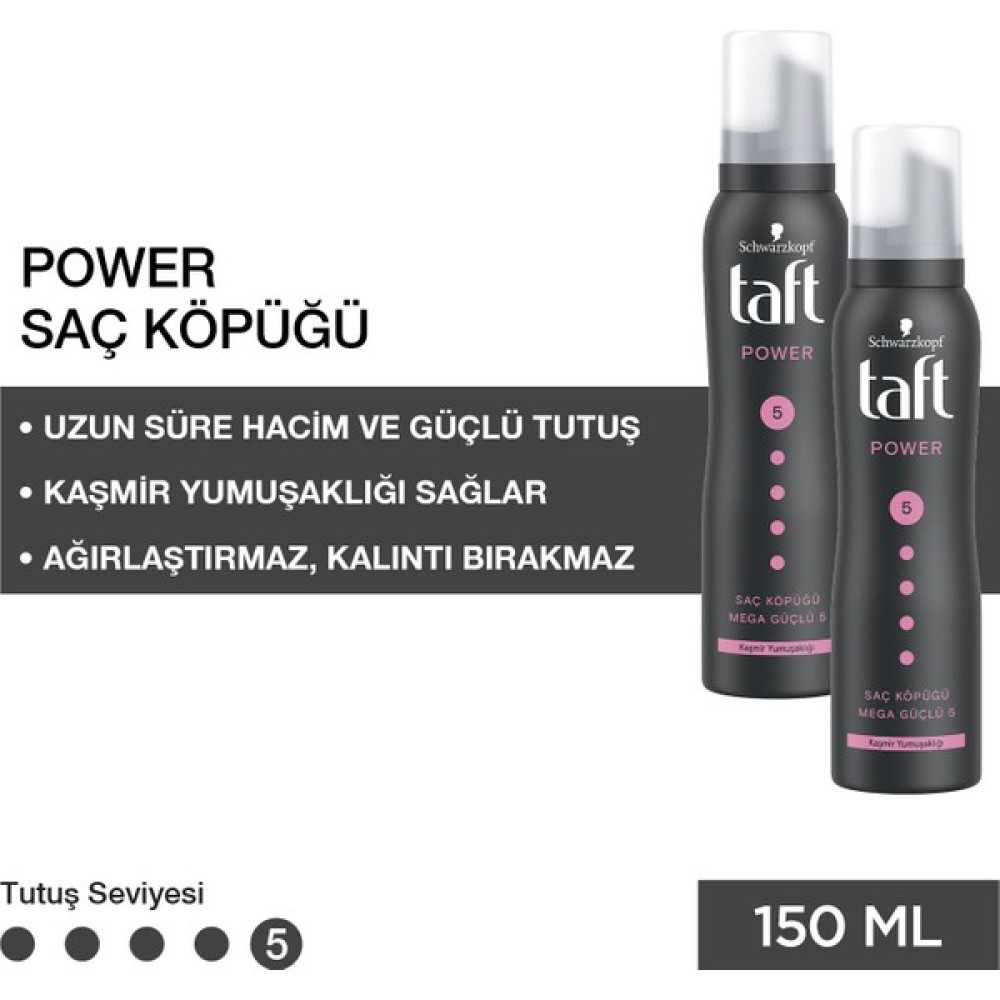 Taft Power Kaşmir Köpük 150Ml X 2 Saç Şekillendirici Köpük Fiyatı