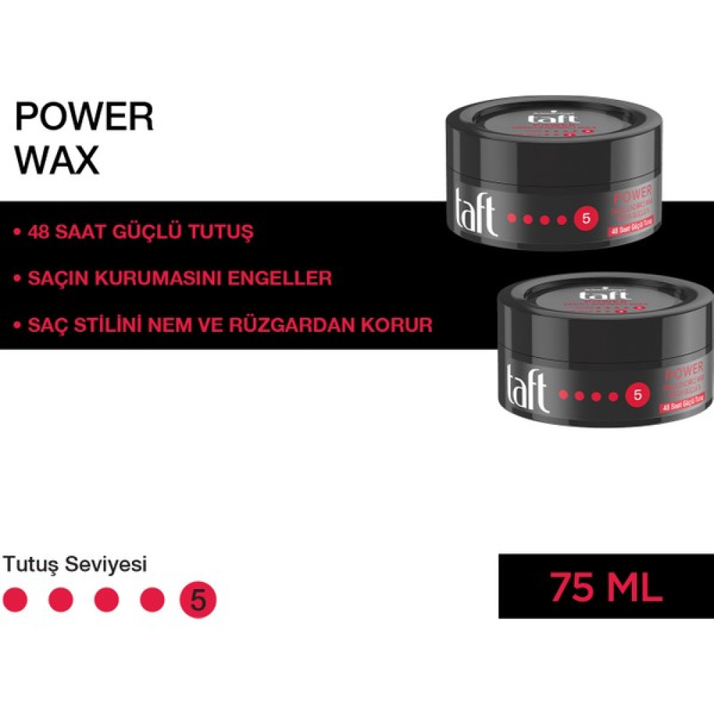 Taft Power Wax 75 Ml X 2 Adet Saç Şekillendirici Krem Fiyatı