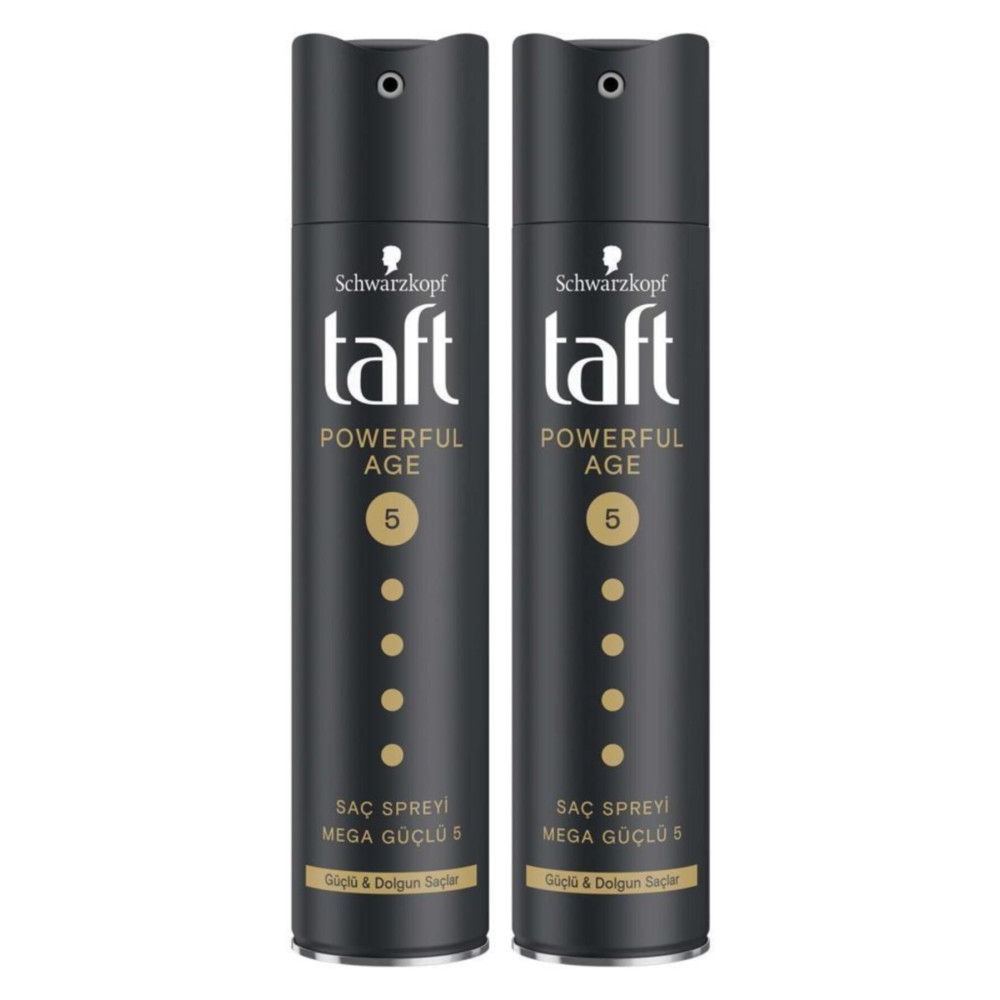 Taft Powerful Age (İNCE VE ZAYIFLAMIŞ SAÇLAR İÇİN) Sprey 250 ml X 2 Adet Saç Şekillendirici Sprey Fiyatı