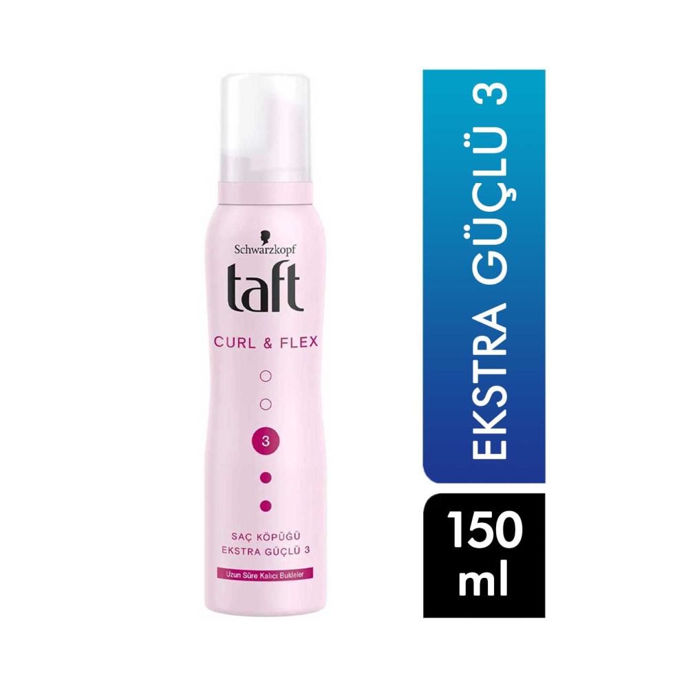 Taft Saç Köpüğü 150 ml Curl & Flex No:3 Ekstra Güçlü Diğer Fiyatı