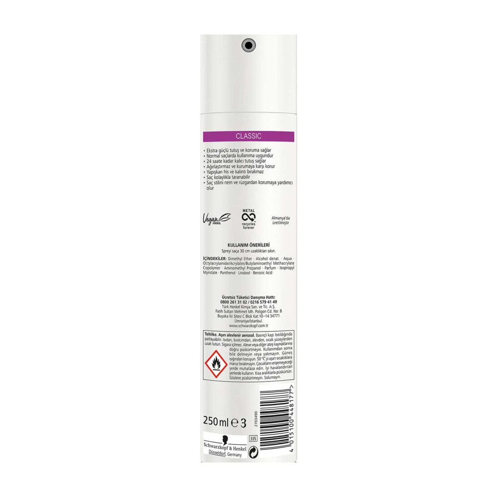 Taft Saç Spreyi 250 ml Classic